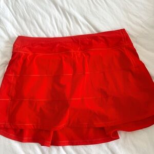 Lululemon Athletica Vibrant Red Skort